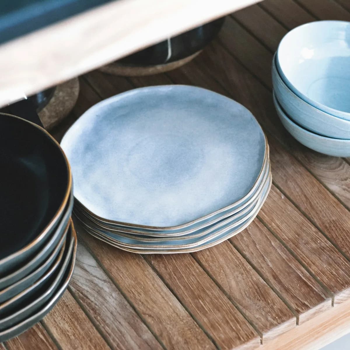 Artisan Matte Glazed Stoneware Dinner Set 12 Piece view 2