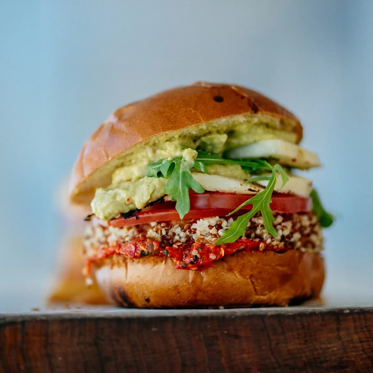 Crispy Black Bean and Quinoa Plant Burger view 1